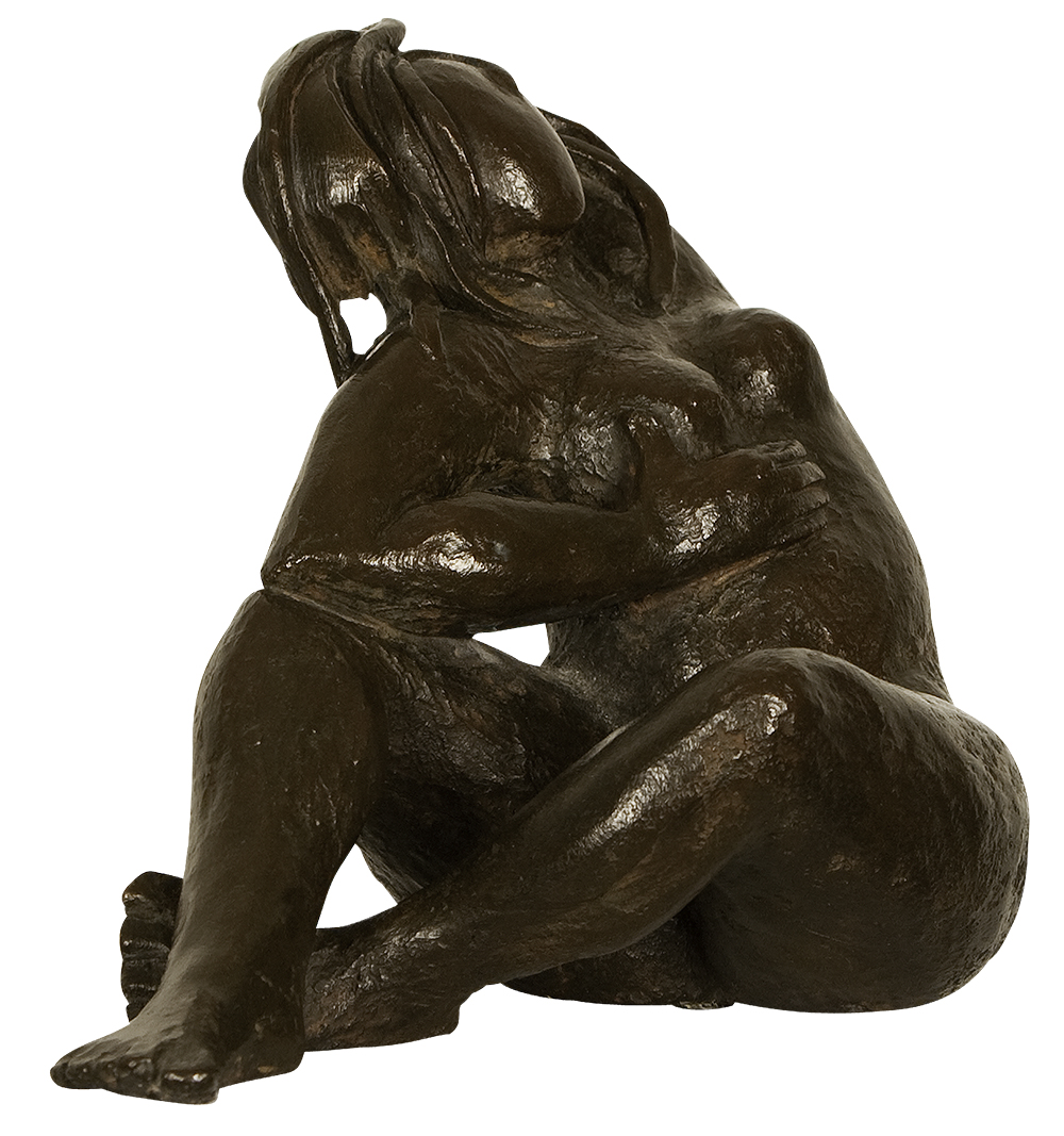 sculpture bronze femme